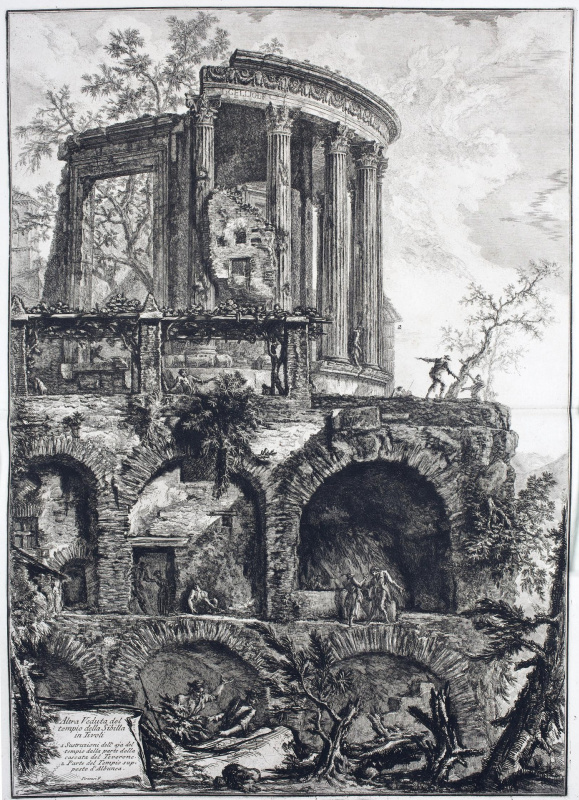 View of the Temple of Vesta in Tivoli