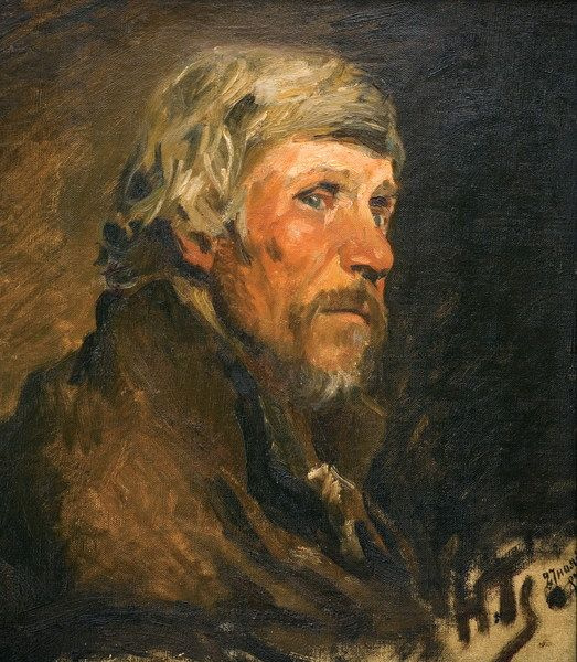 Николай Ге. Портрет крестьянина. 1887 Николай Ге. Портрет крестьянина. 1887