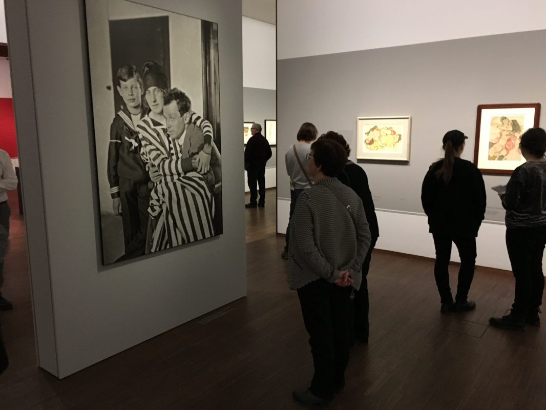 Exhibition view, Egon Schiele, 2017. Albertina, Vienna Exhibition view, Egon Schiele, 2017. Albertina, Vienna