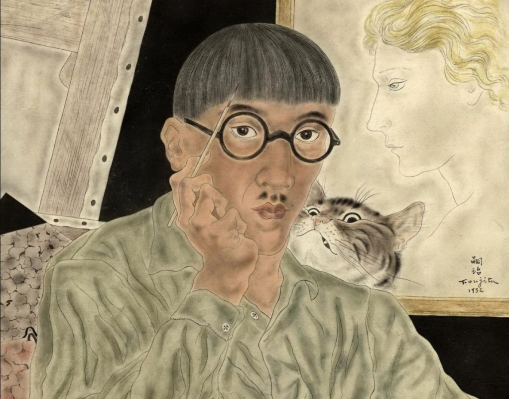 Штрихи к портрету. Цугухару Фудзита: кисть, шитье, коты и дамы