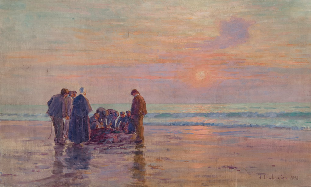 Арсен Шабанян. Нормандские рыбаки. 1898. Холст, масло. Национальная галерея Армении, Ереван Арсен Шабанян. Нормандские рыбаки. 1898. Холст, масло. Национальная галерея Армении, Ереван
