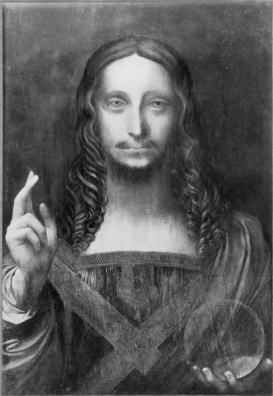 «Спаситель Мира» до реставрации. Источник: Christie’s
«Кроме того, движение большого пальца такое ж «Спаситель Мира» до реставрации. Источник: Christie’s
«Кроме того, движение большого пальца такое ж