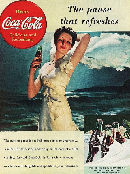 Первопроходцами в использовании pin up изображений в рекламе стала компания Coca-Cola, которая попро Первопроходцами в использовании pin up изображений в рекламе стала компания Coca-Cola, которая попро