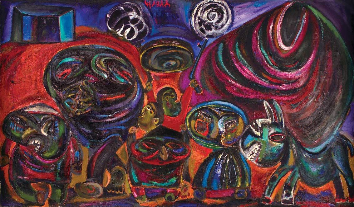Джавад Мирджавадов. «Свадьба». 1980-е.
Галерея «Нар», Баку, Азербайджан Джавад Мирджавадов. «Свадьба». 1980-е.
Галерея «Нар», Баку, Азербайджан