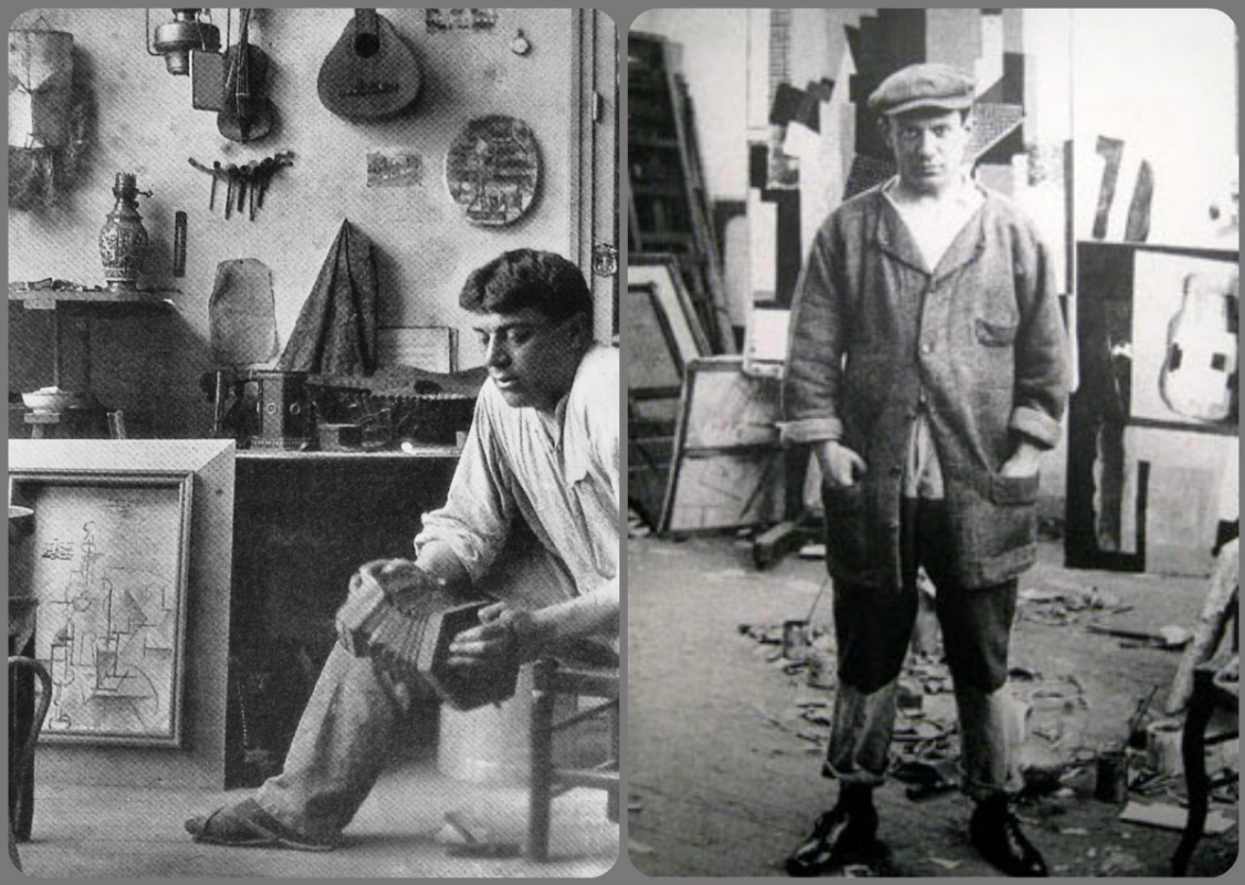 Georges Braque and Pablo Picasso in their studios