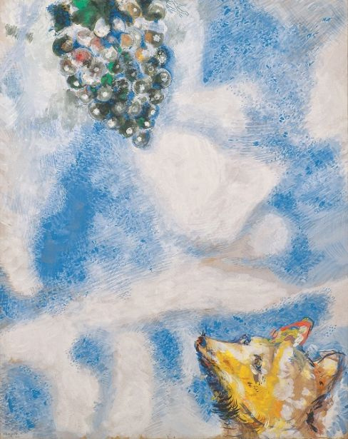 Марк Шагал, «Лиса и виноград». 1926−27гг. Марк Шагал, «Лиса и виноград». 1926−27гг.