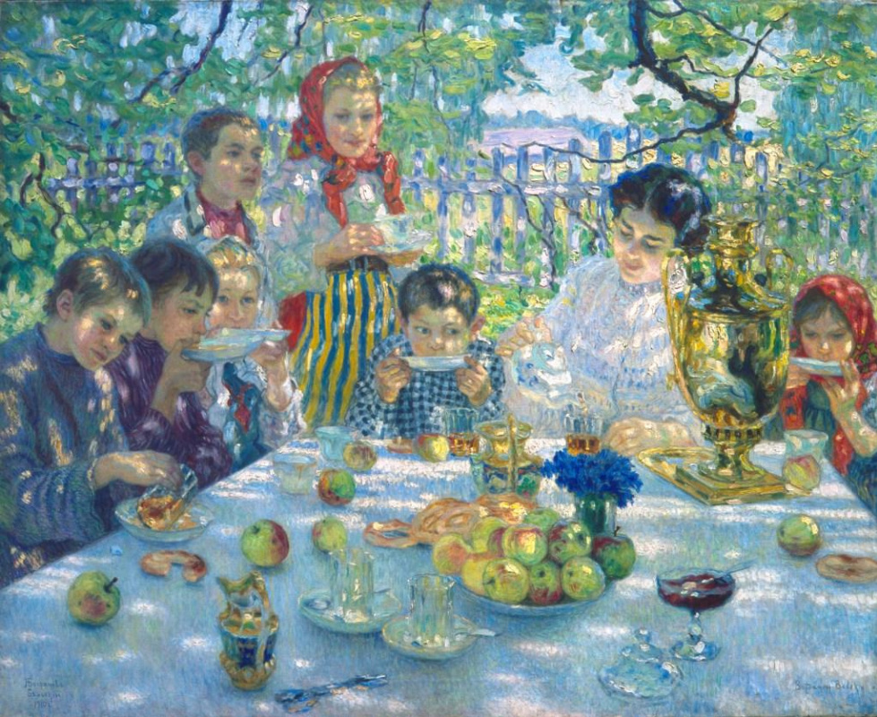 Николай Богданов-Бельский. «Чаепитие у учительницы». 1910 Николай Богданов-Бельский. «Чаепитие у учительницы». 1910