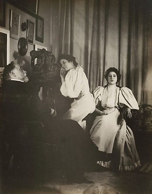 Edgar Degas. Self-Portrait with Christine and Yvonne Lerolle, 1895−96. Edgar Degas. Self-Portrait with Christine and Yvonne Lerolle, 1895−96.