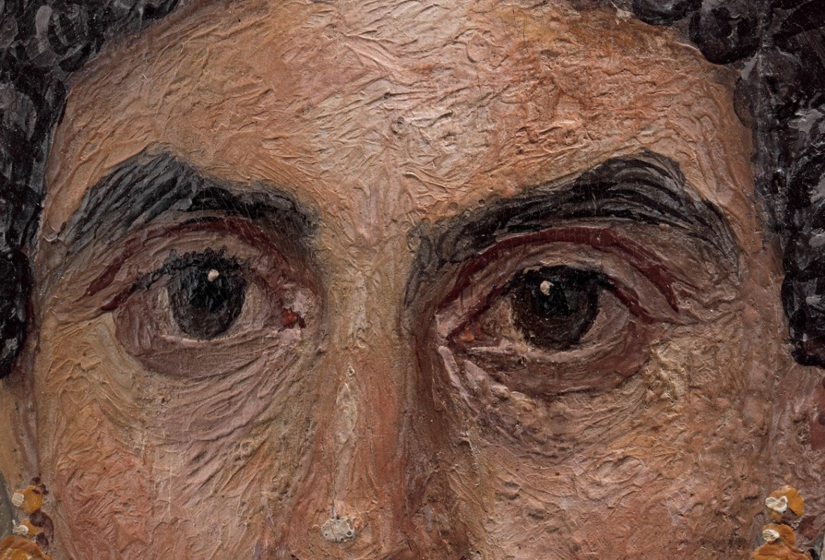 Fayum Mummy Portrait. Fragment: eyes (the Metropolitan Museum, photo) Fayum Mummy Portrait. Fragment: eyes (the Metropolitan Museum, photo)