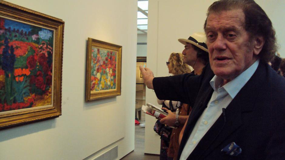 Werner Merzbacher at the exhibition of his collection Color Gone Wild in the Israel Museum, Jerusale Werner Merzbacher at the exhibition of his collection Color Gone Wild in the Israel Museum, Jerusale