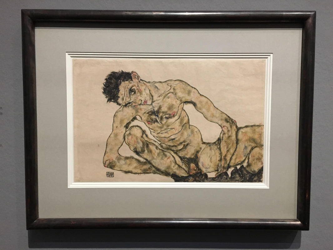 Egon Schiele, Nude self-portrait, 1916. Albertina, Vienna Egon Schiele, Nude self-portrait, 1916. Albertina, Vienna