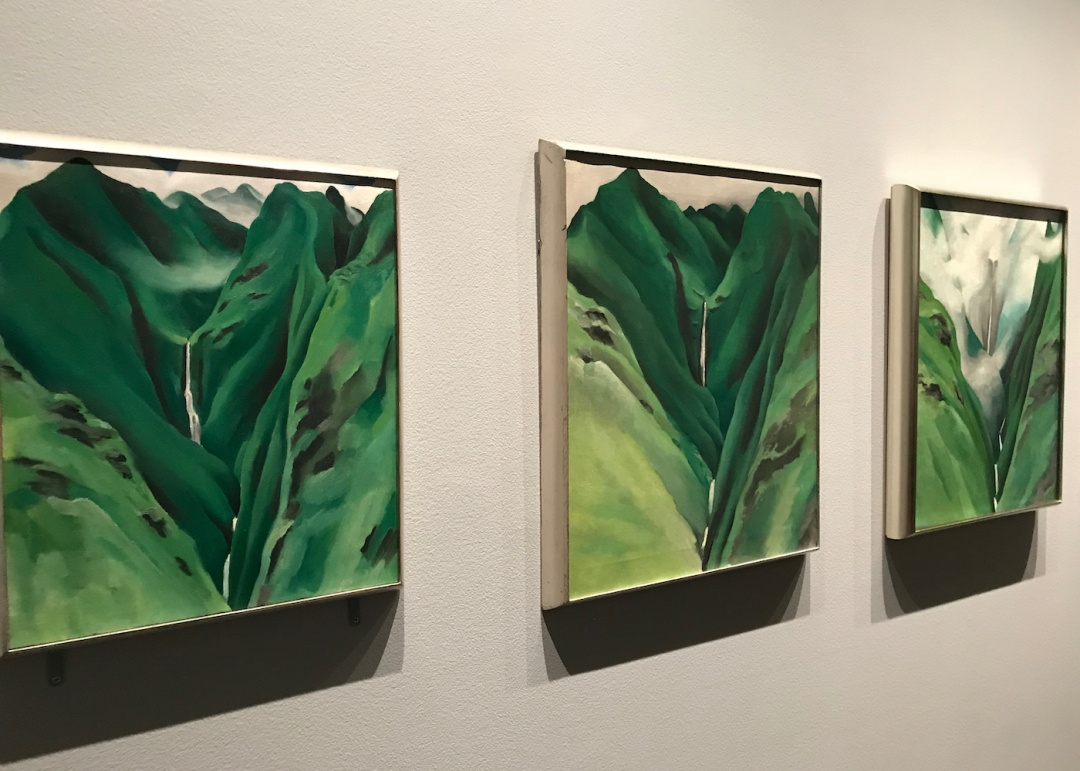 Works from Georgia O’Keeffe’s Waterfall series (1939) Works from Georgia O’Keeffe’s Waterfall series (1939)