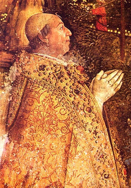 Картина находилась в центре бесконечных скандалов. Есть мнение, что Пинтуриккио не только изобразил Картина находилась в центре бесконечных скандалов. Есть мнение, что Пинтуриккио не только изобразил
