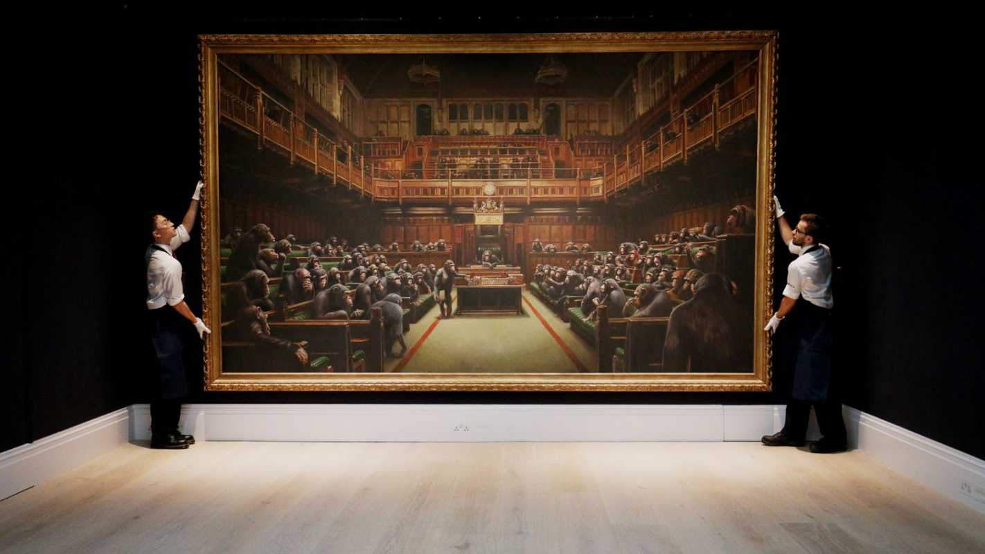 Record price for a Banksy painting set at Sotheby’s London Record price for a Banksy painting set at Sotheby’s London