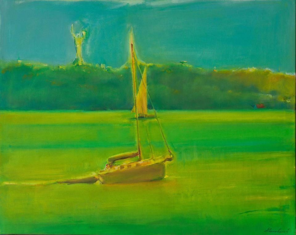 Сергей Корниевский «Днепр», 2016 год, холст, акрил 80×100 см Сергей Корниевский «Днепр», 2016 год, холст, акрил 80×100 см
