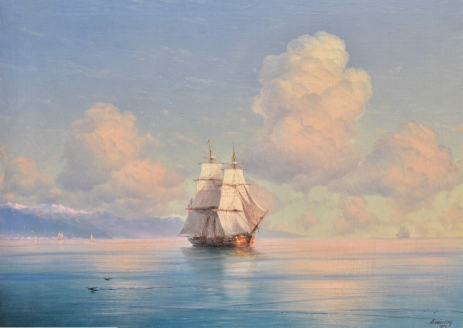 Иван Айвазовский. «Корабль у побережья». 1874
Иллюстрация: Sotheby’s Иван Айвазовский. «Корабль у побережья». 1874
Иллюстрация: Sotheby’s