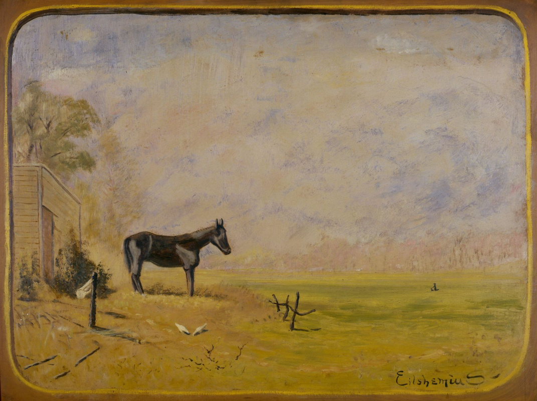 Элшемиус «Мул на ферме», 1907, 80×102,9, Музей искусств в Нойбергере Элшемиус «Мул на ферме», 1907, 80×102,9, Музей искусств в Нойбергере