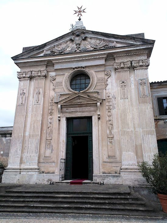 Façade of the Church of Santa Maria del Priorato, designed by Piranesi