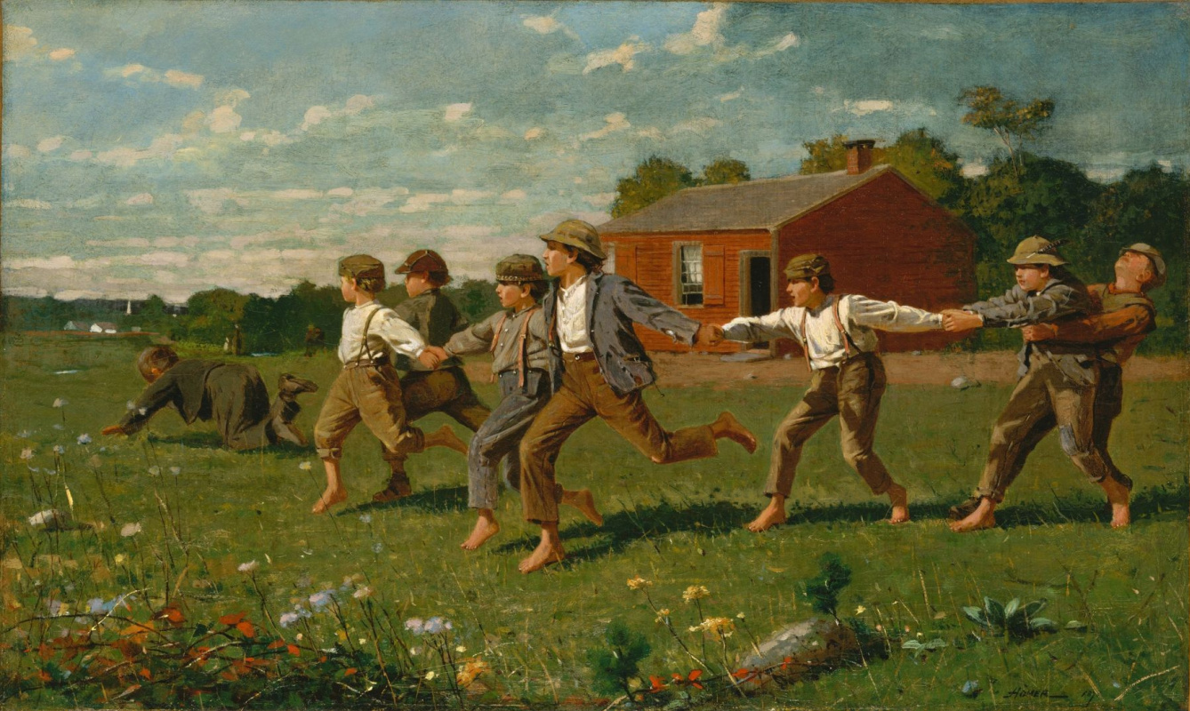 In the days when there were no tablets, or seven simple games captured in painting