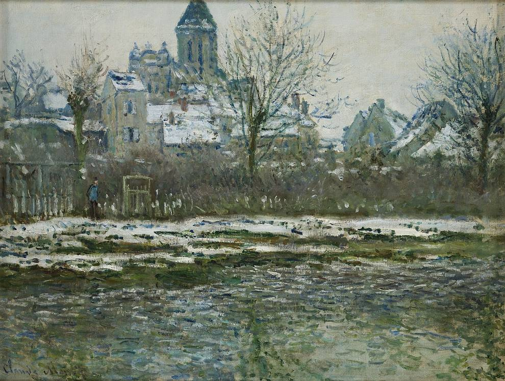 Claude Monet. The Church at Vétheuil, Snow, 1878−1879.
Musée d’Orsay, Paris. Claude Monet. The Church at Vétheuil, Snow, 1878−1879.
Musée d’Orsay, Paris.