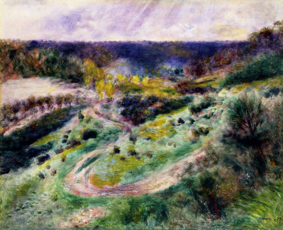 П.О.Ренуар «Дорога в Варжмон», 1879 год, холст, масло, 86×100, Художественный музей в Толедо П.О.Ренуар «Дорога в Варжмон», 1879 год, холст, масло, 86×100, Художественный музей в Толедо