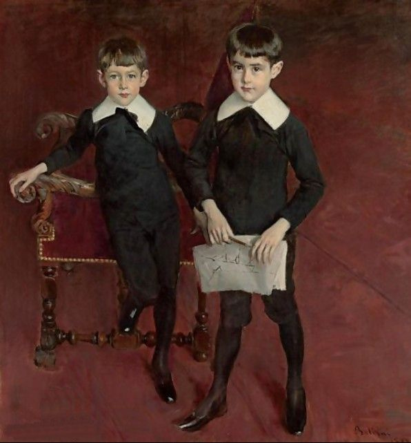 Слева: Джованни Больдини, «Портрет Луиса и Педро Сюберказо» (1887)
Старший из мальчиков, Педро, в Слева: Джованни Больдини, «Портрет Луиса и Педро Сюберказо» (1887)
Старший из мальчиков, Педро, в