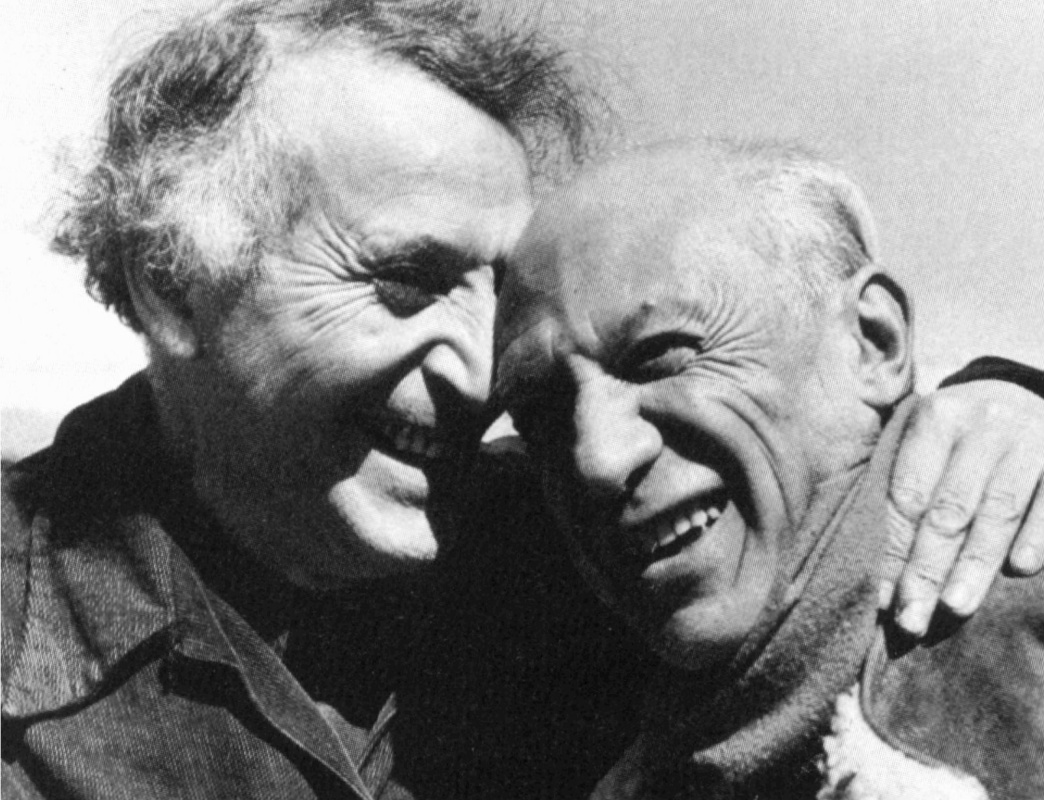 Pablo Picasso and Marc Chagall. Pablo Picasso and Marc Chagall.