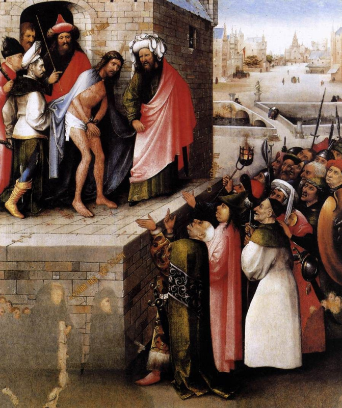 Картина нидерландского художника Иеронима Босха «Ecce Homo» («Се человек») из коллекции Штеделя, пре Картина нидерландского художника Иеронима Босха «Ecce Homo» («Се человек») из коллекции Штеделя, пре