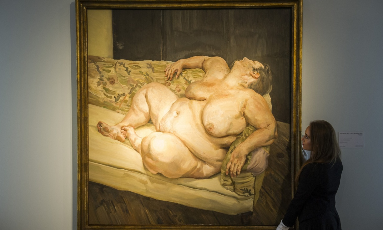Люсьен Фрейд, «Социальный смотритель отдыхает», 1994. Фото: Гай Белл Люсьен Фрейд, «Социальный смотритель отдыхает», 1994. Фото: Гай Белл