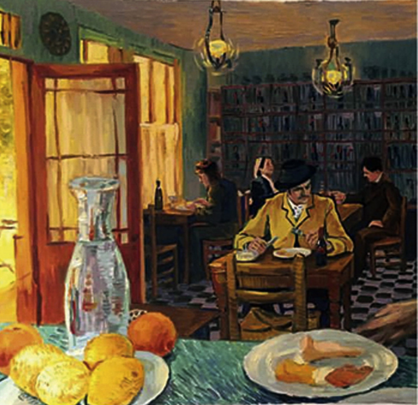 Татьяна Очередько. Арман Рулен в кафе Татьяна Очередько. Арман Рулен в кафе