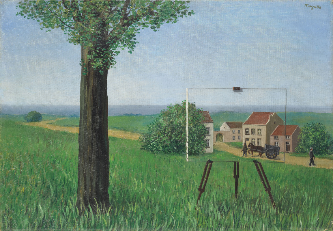 René Magritte. La belle captive (The Fair Captive), 1931. Private collection from 1972.