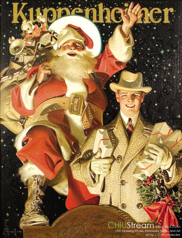 One of these posters was made specially for Christmas for the "Kuppenheimer" company. At the very be One of these posters was made specially for Christmas for the "Kuppenheimer" company. At the very be