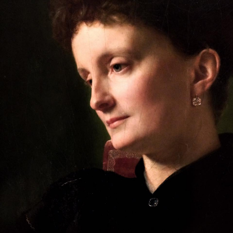 Фердинанд фон Гарахх. «Портрет графини Хелены фон Гаррах», 1895 год, дерево, масло. Фрагмент Фердинанд фон Гарахх. «Портрет графини Хелены фон Гаррах», 1895 год, дерево, масло. Фрагмент