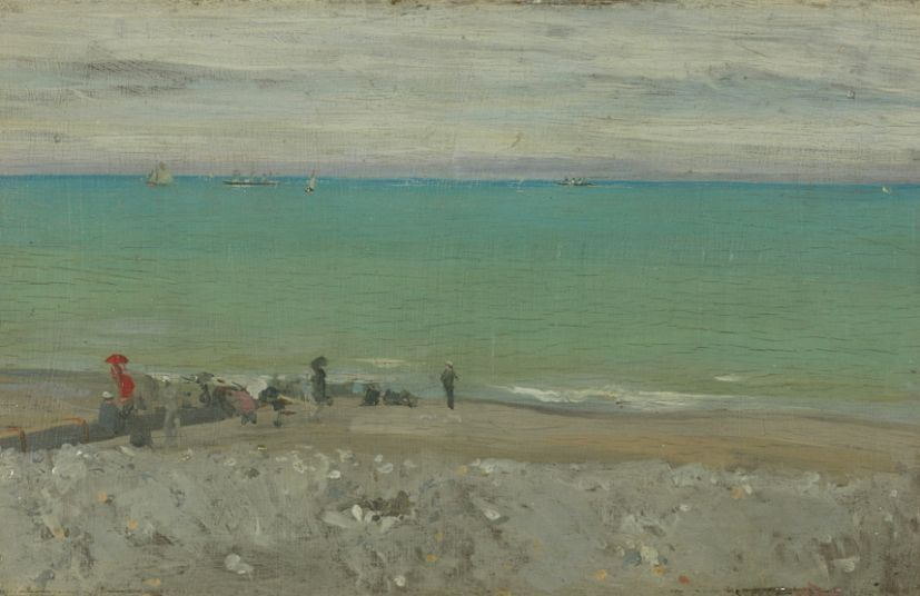 У.Сикерт «Пляж. Дьепп», ок. 1885 г, масло, дерево, 22,5×35,5, Городская Галерея в Манчестере У.Сикерт «Пляж. Дьепп», ок. 1885 г, масло, дерево, 22,5×35,5, Городская Галерея в Манчестере
