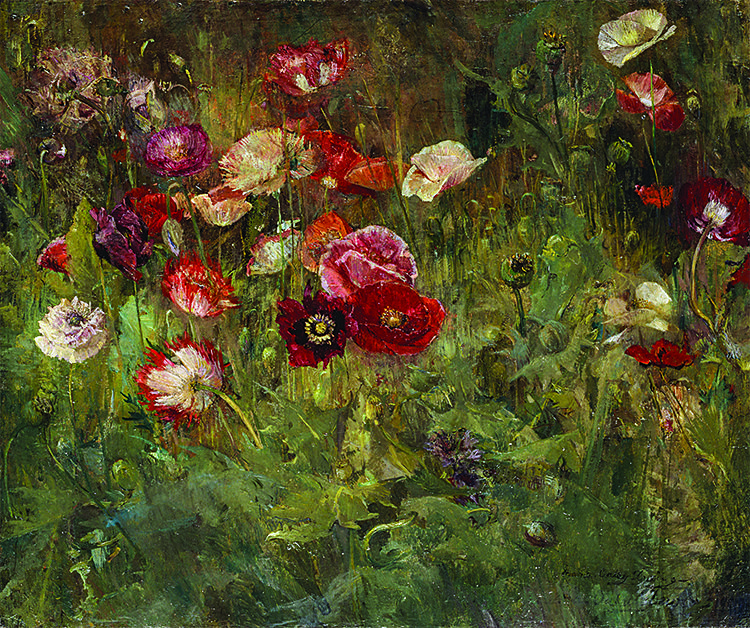 Мария Оки Дьюинг, «Кровать из маков» (1909) Мария Оки Дьюинг, «Кровать из маков» (1909)