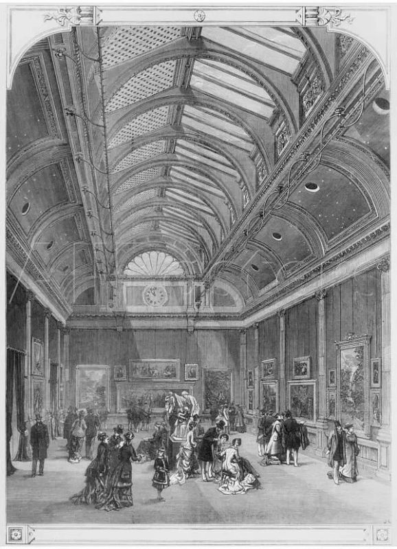 Grosvenor Gallery. Engraving 1877. Source Speaking of aestheticism, one cannot ignore the enormous 