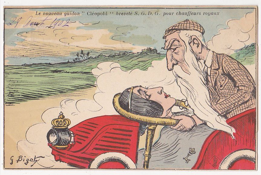 Caricature of Leopold II and Cléo de Mérode Caricature of Leopold II and Cléo de Mérode
