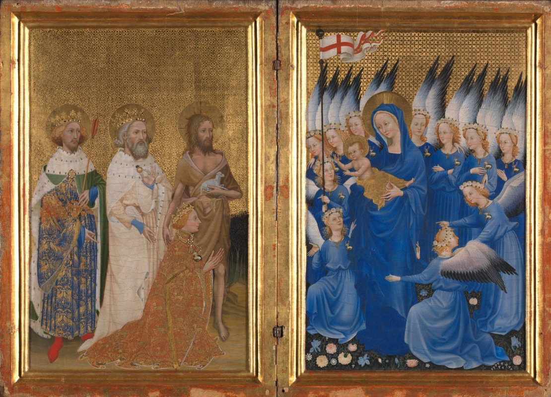 Диптих (The Wilton Diptych): «Ричард II Англии со своим святым покровителем Иоанном Крестителем» (те Диптих (The Wilton Diptych): «Ричард II Англии со своим святым покровителем Иоанном Крестителем» (те