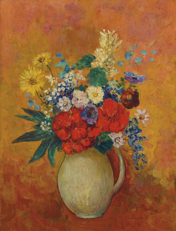 In 2018, Redon’s still life Fleurs set an auction record for the artist when it sold for $4,092,500 In 2018, Redon’s still life Fleurs set an auction record for the artist when it sold for $4,092,500