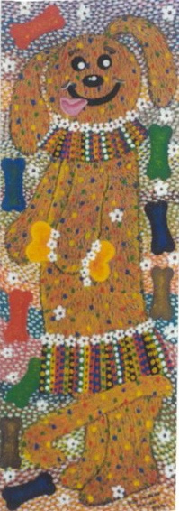 A Juggling Dog in a Grass Skirt
This amusing painting (tempera and acrylic on canvas) was donated t A Juggling Dog in a Grass Skirt
This amusing painting (tempera and acrylic on canvas) was donated t