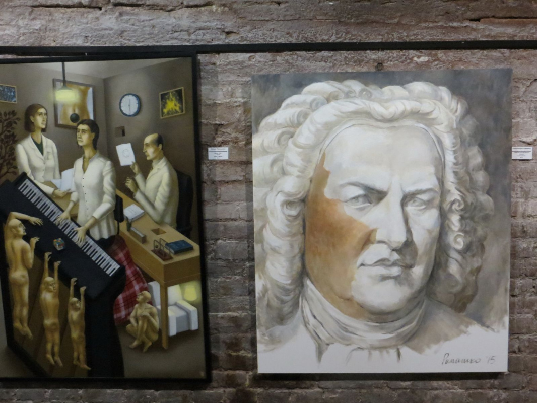 (справа) Александр Ромашкин. «Немного об авторе (II)», 2015, холст, масло (справа) Александр Ромашкин. «Немного об авторе (II)», 2015, холст, масло