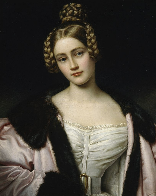 Йозеф Карл Штилер. Кэролайн, графиня Гольнштейн. 1834. Дворец Нимфенбург. Мюнхен, Германия. Источник