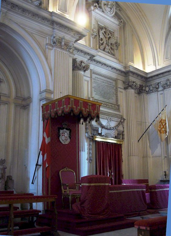 Interior of the Church of Santa Maria del Priorato