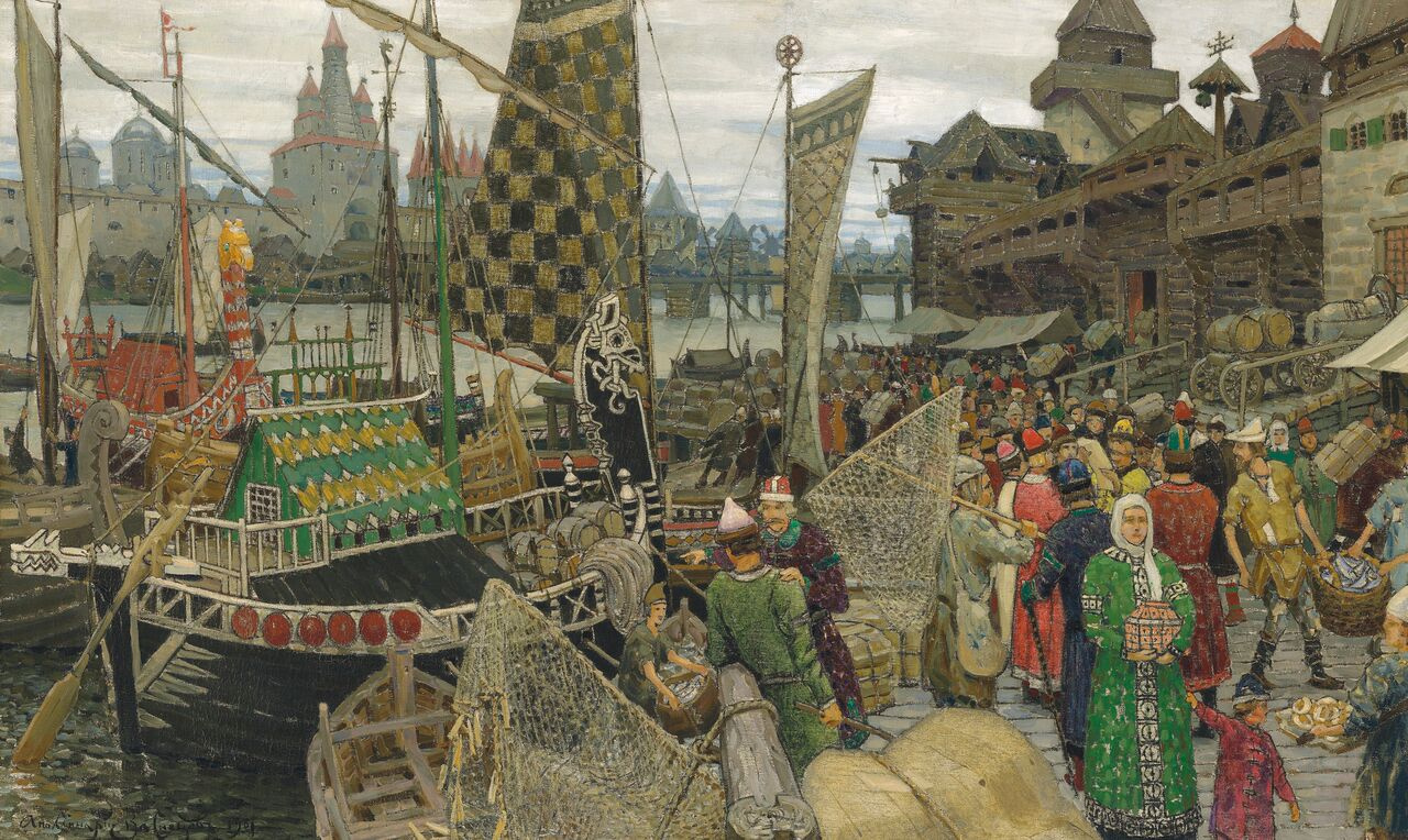 Аполлинарий Васнецов. «Старинный Великий Новгород». 1901
Источник: Christie´s Аполлинарий Васнецов. «Старинный Великий Новгород». 1901
Источник: Christie´s