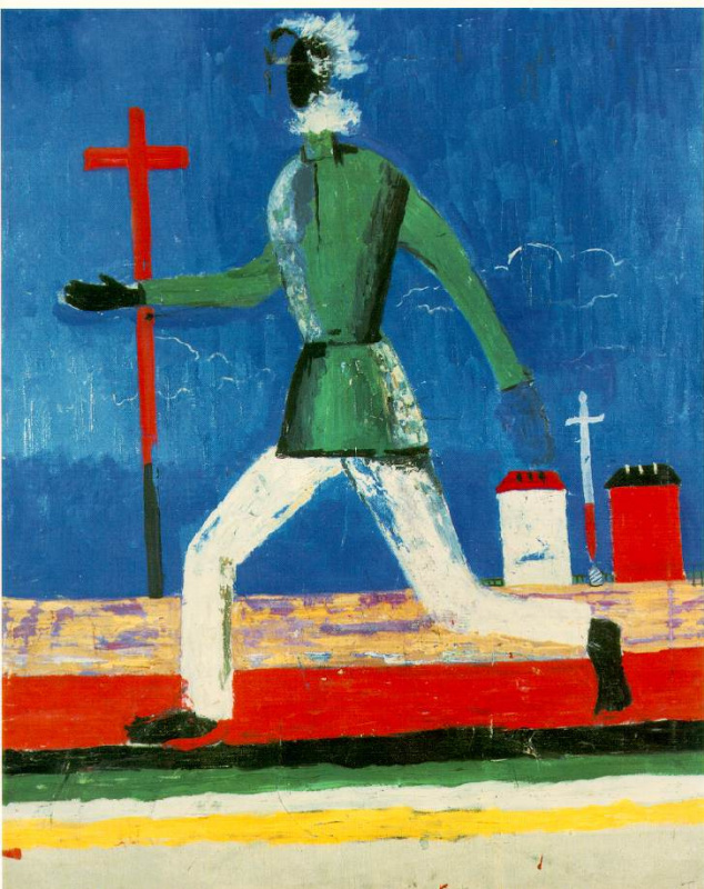 Казимир Малевич. Бегущий человек. 1930-е. Национальный музей современного искусства, Париж, Франция.