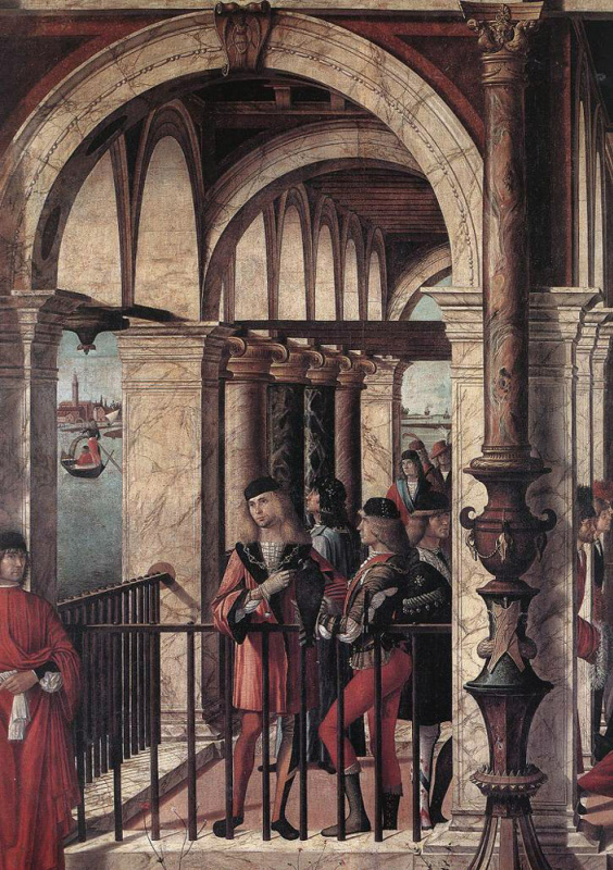 Vittore Carpaccio. The Arrival of the British Envoy at the Court of King Brittany (detail)