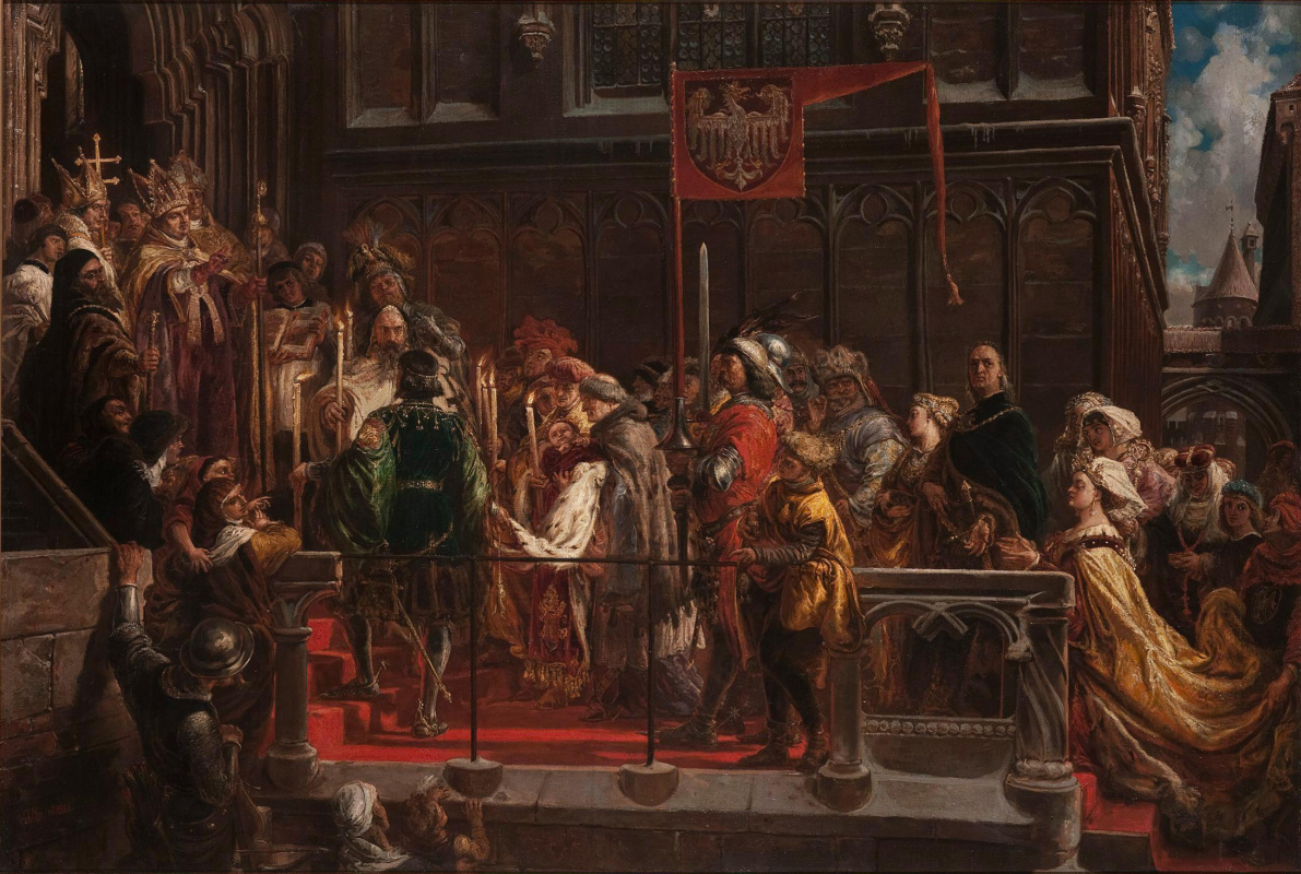Jan Matejko, The Baptism of Vladislav III of Varna in Poland on February 18, 1425, 1881