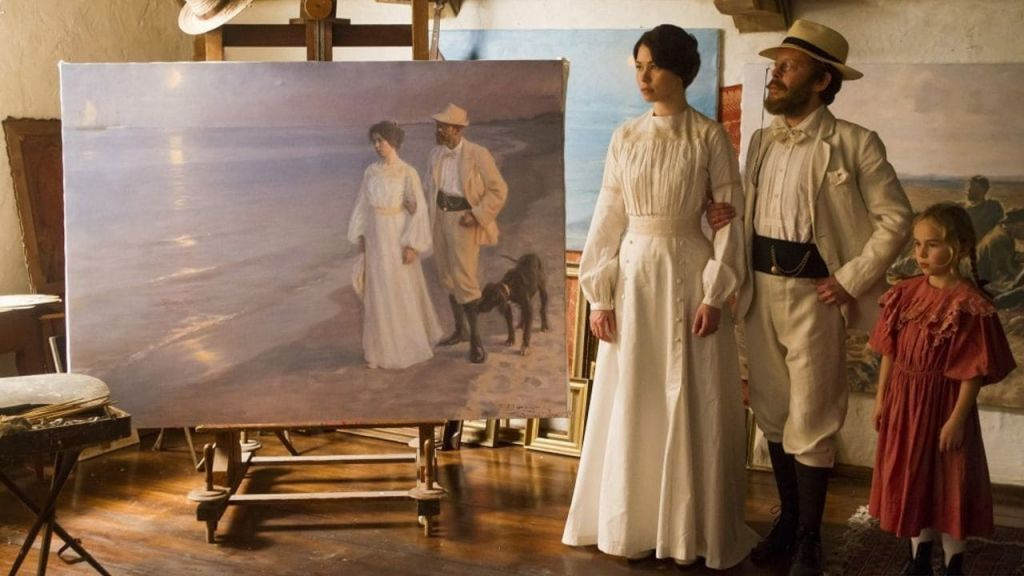 A still from the movie: Marie, Vibeke and Søren at the Summer Evening On Skagen’s Beach painting A still from the movie: Marie, Vibeke and Søren at the Summer Evening On Skagen’s Beach painting