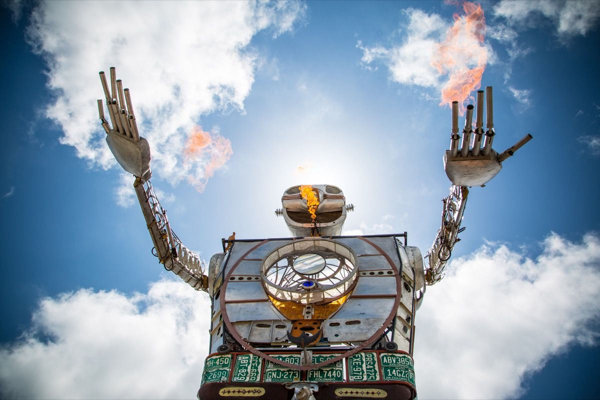 Burning Man-2018 with this year theme "I, robot" ended Burning Man-2018 with this year theme "I, robot" ended