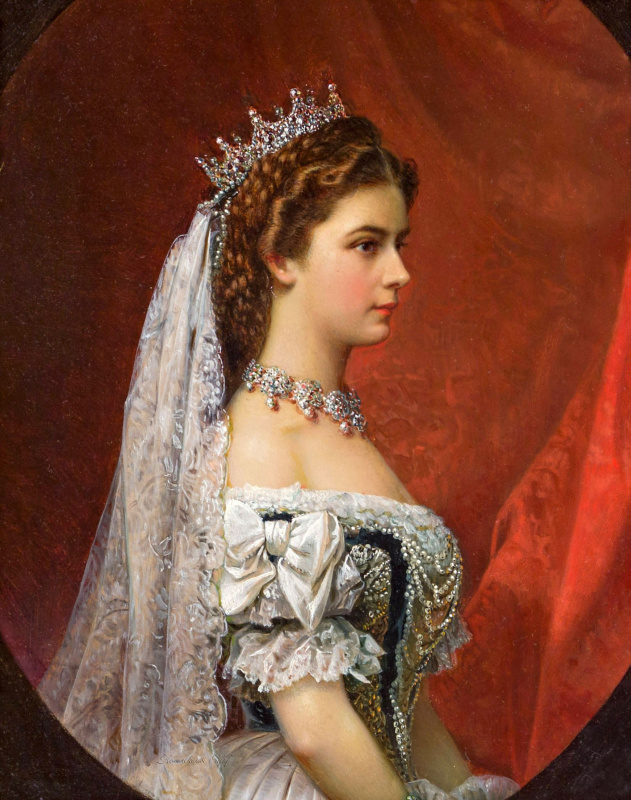Franz Russ. Empress Elisabeth of Bavaria, 1867